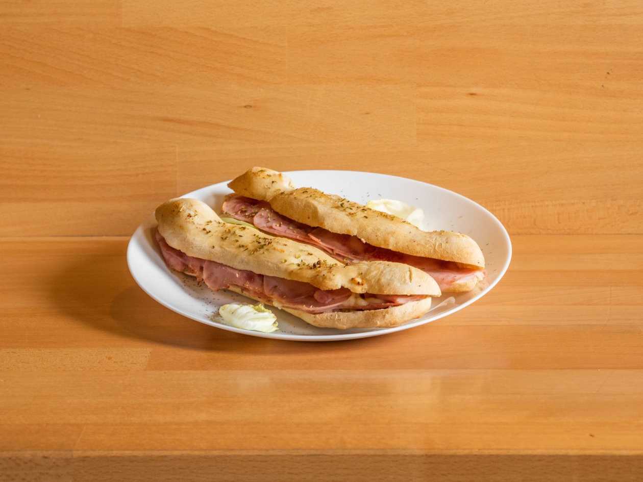 Panini, Ham, Edam Cheese, Garlic Sauce