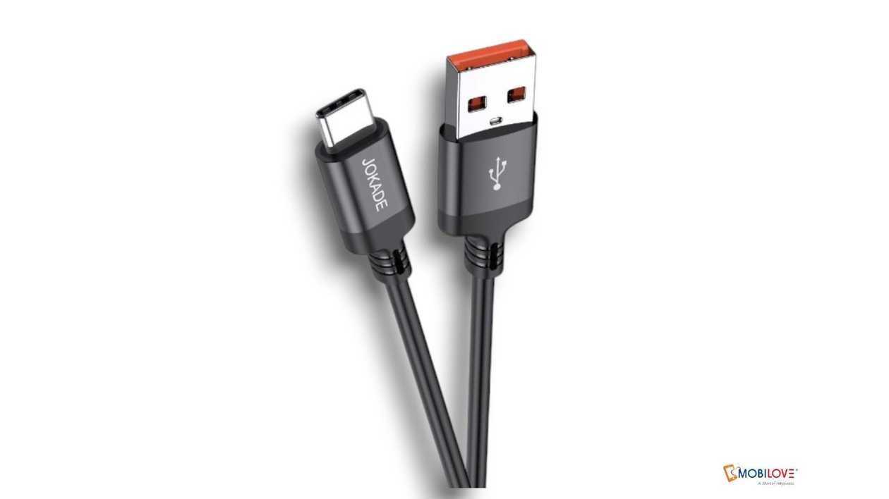 Jokade JA022, USB - кабель типа C, черный, 6921042128405