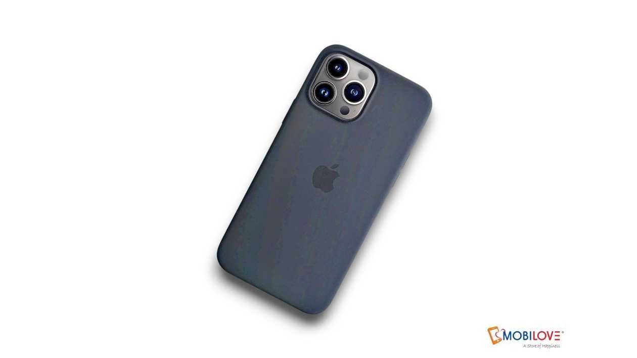 Silicone case for iPhone, dark gray (wet asphalt)