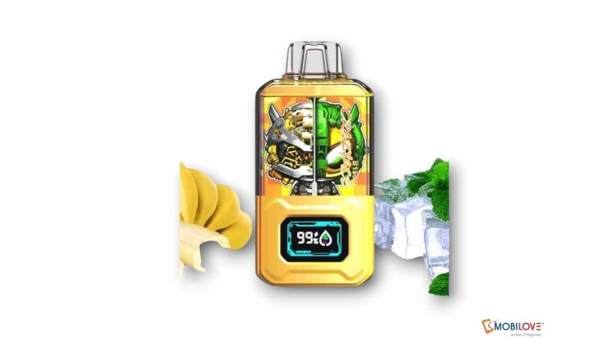 CrazyAce 15000 smoke, iced banana, 4897134820033