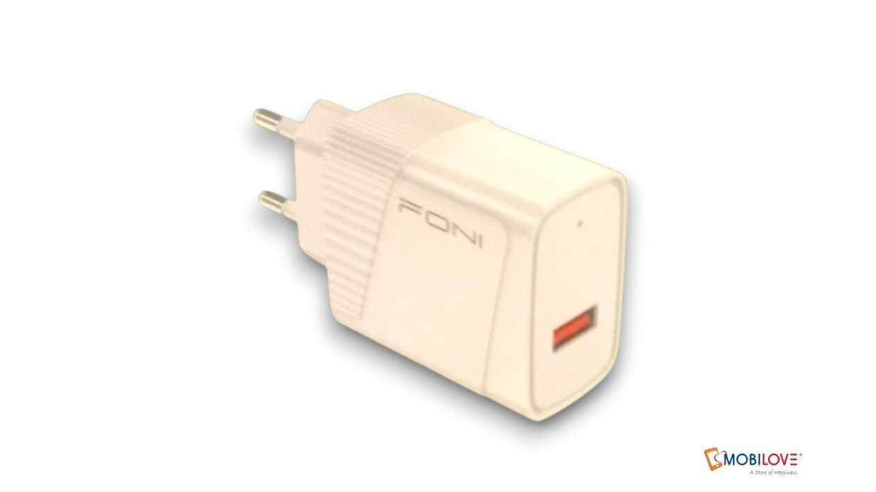 Foni FN-B420, adapter with USB input 20W, white, 7015049260219