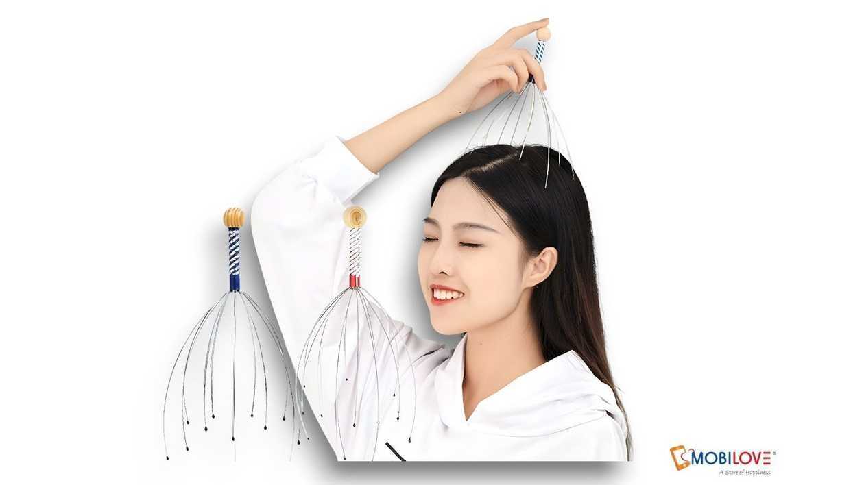 Anti-stress massager for the head (stainless), 1111111111144