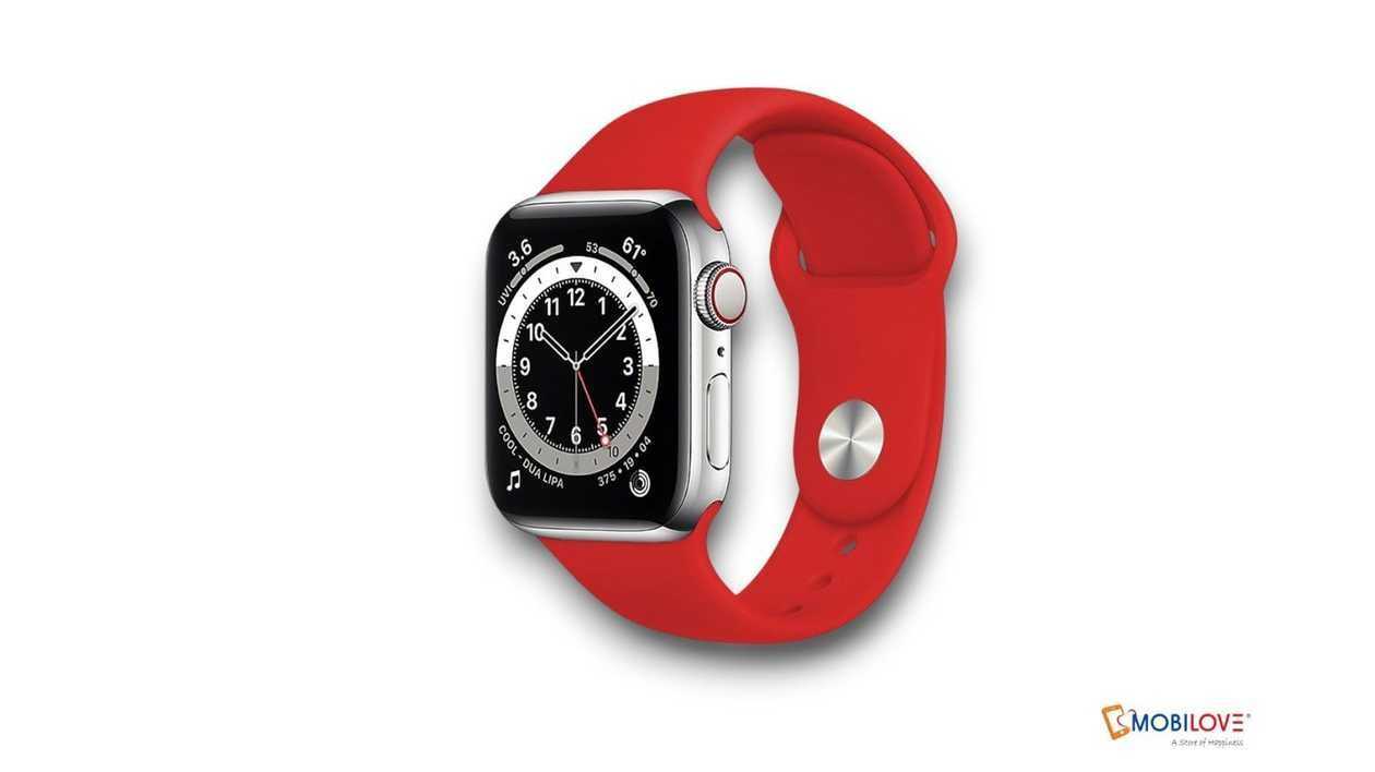 Watch strap, red (code:1, in the package), 1111111111243