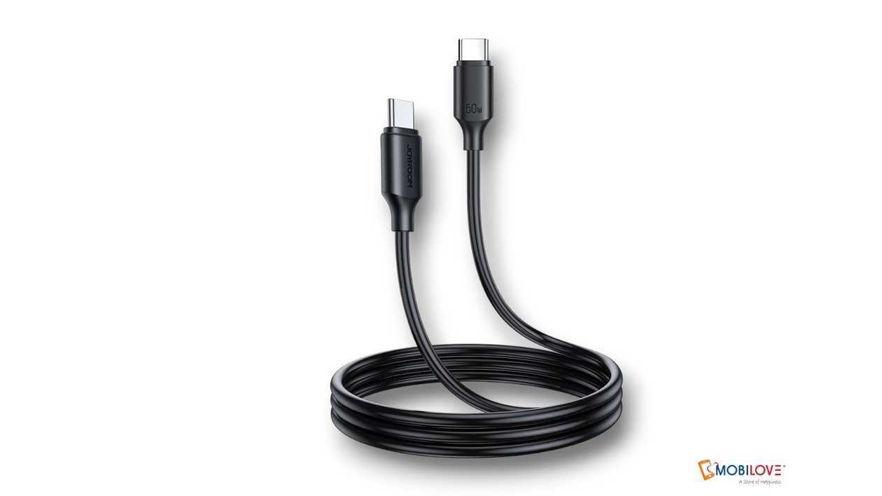 Joyroom S-CC060A9, Type C - Type C data cable 60W, 25cm black, 6956116795689