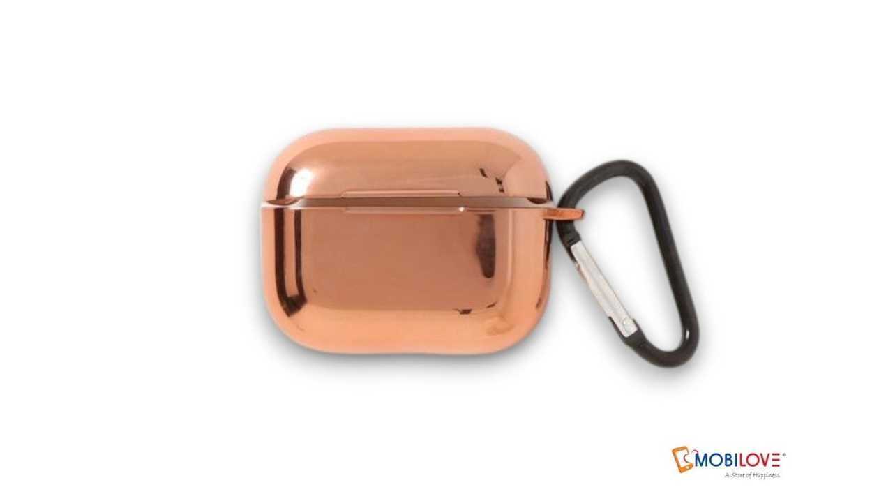 Airpods case hard silicone case: shiny dark gold 2001005000000