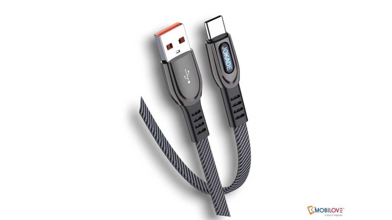 Jokade JA025, USB - Type C cable, black, 6921042129709