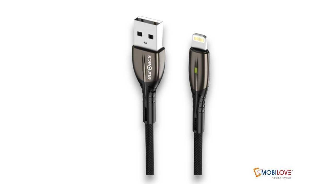 Euroacs EU- Z008, USB- Lightning, black, 7202247591331