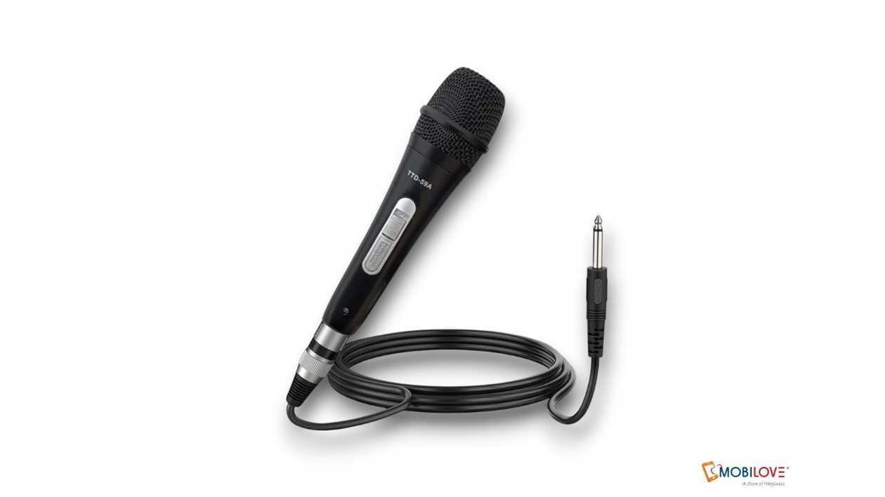 Microphone TTD-59A, corded, black, 2110000059828