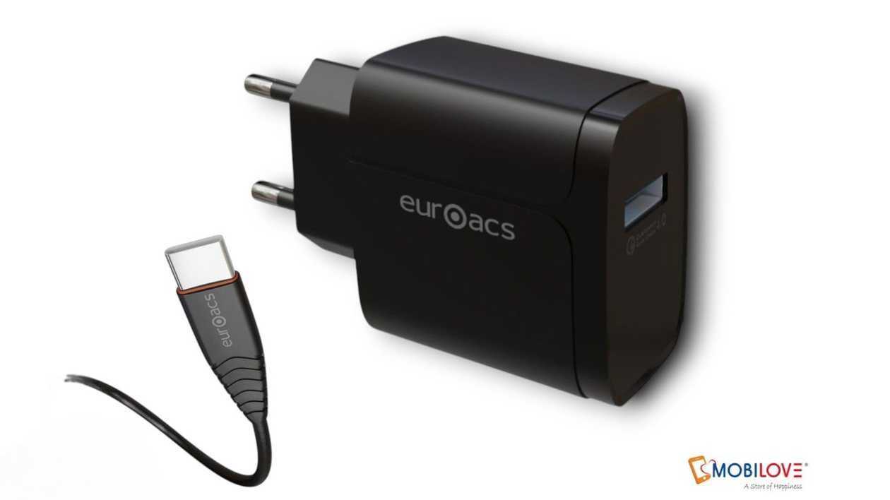 Euroacs EU-MG644, USB port, with cord (USB - Type C), black, 2000195000005