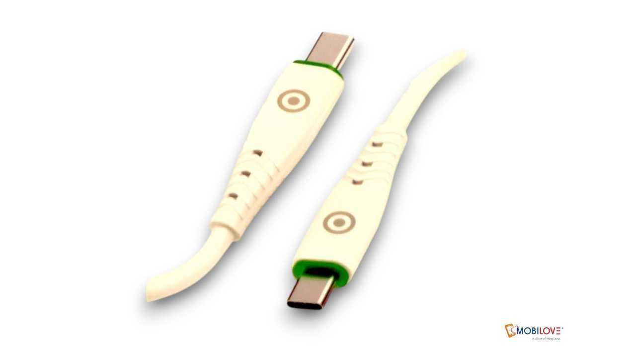 Euroacs EU-Z087C, Type C to Type C cable, white, 7202247704038