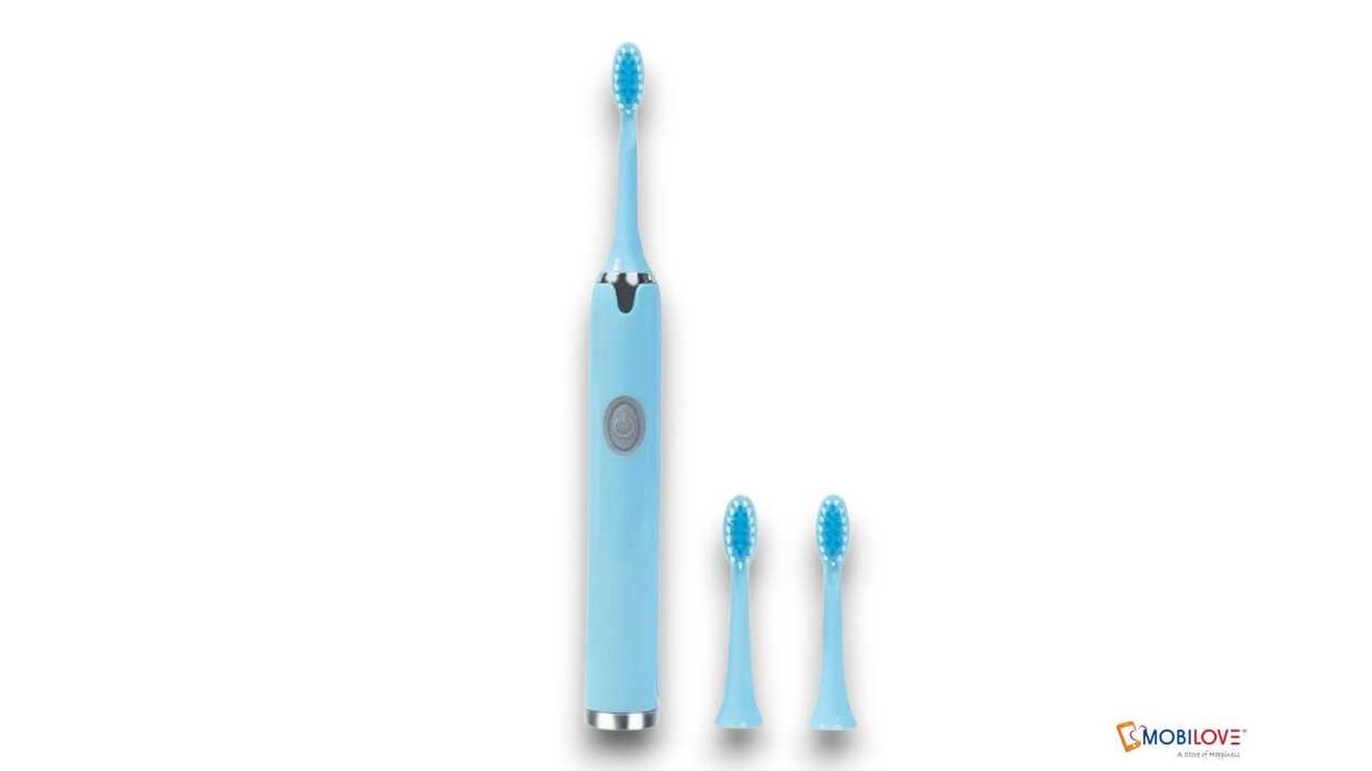 Electric toothbrush E-810, blue, with 3 heads, 7349336113