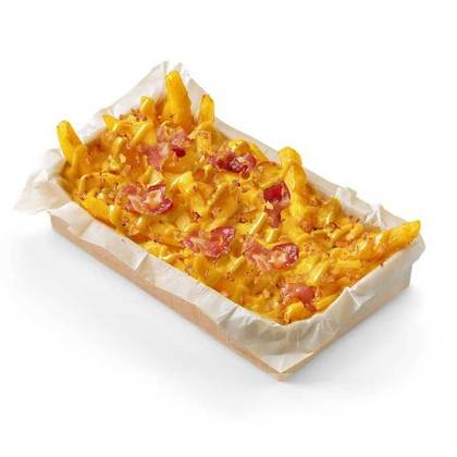 Baked French Fries with bacon
