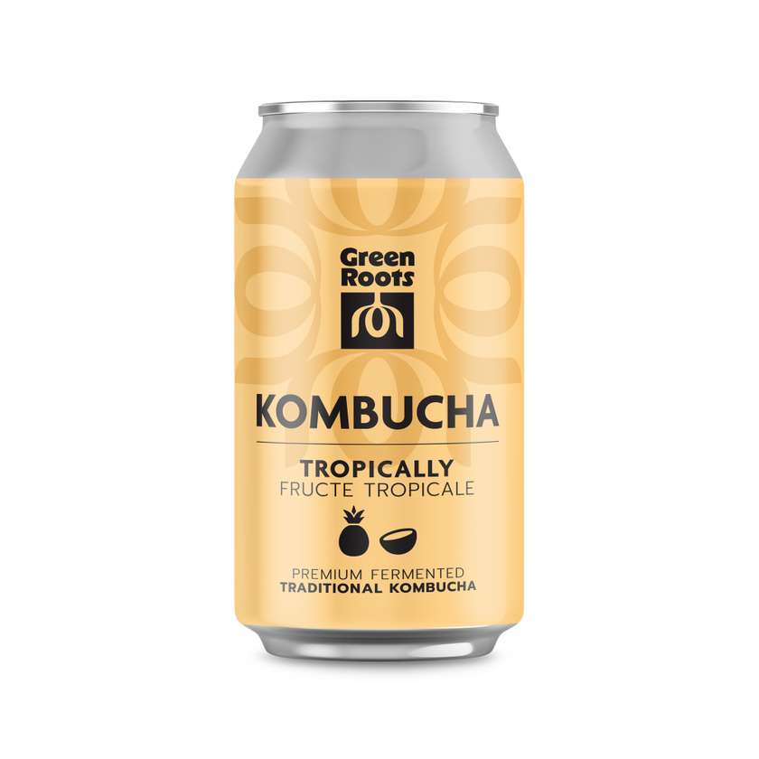 SUC KOMBUCHA FRUCTE TROPICALE 330ML(SGR)