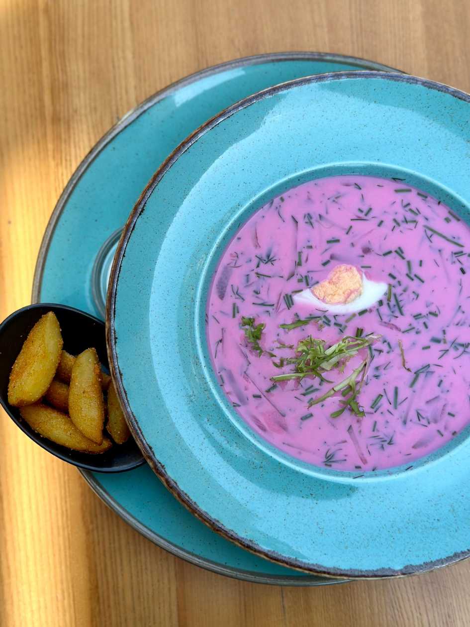 Cold beetroot soup
