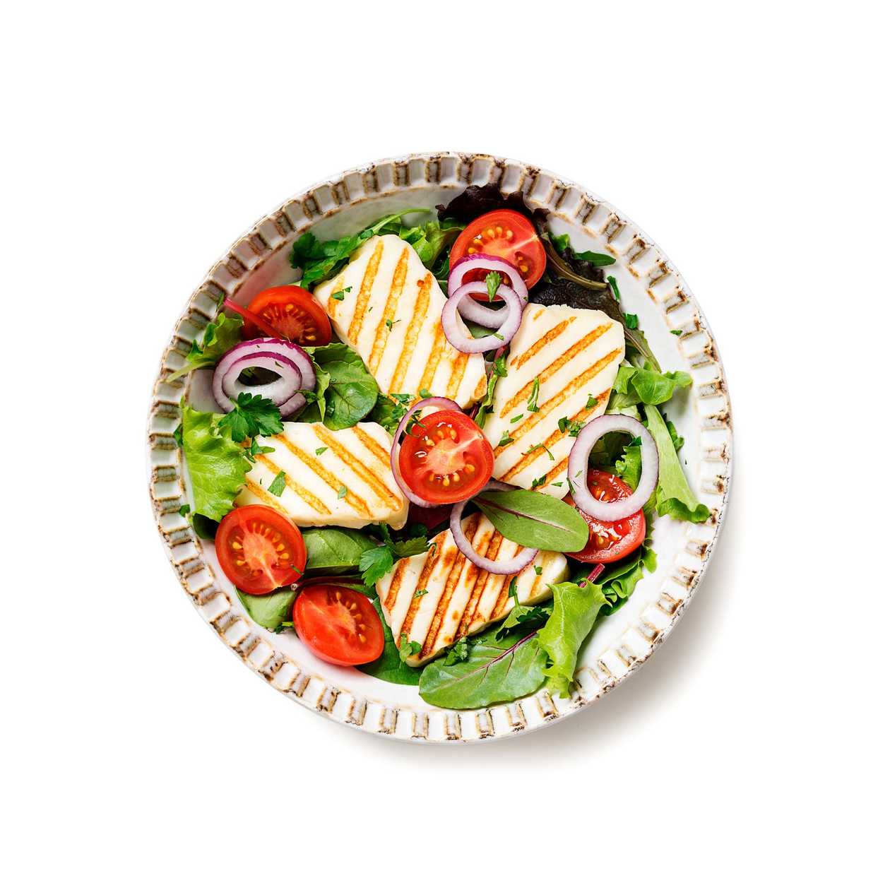 Green Salad & Grilled Halloumi