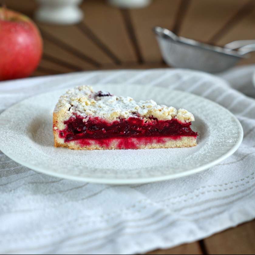 Crumble cu visine, Kg 100g