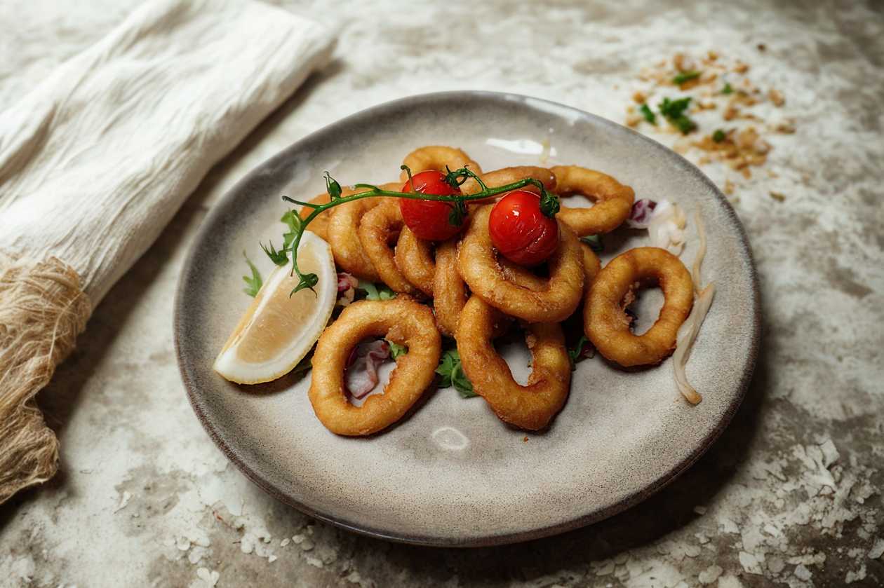 Breaded Calamari Rings with Chilli Sauce