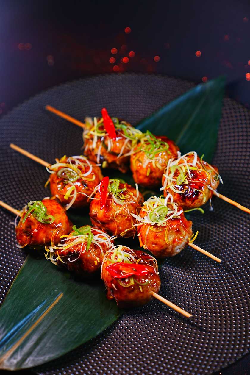Japanese Grilled Chicken Meatballs (Tsukune) (3 pcs)