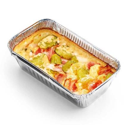 Potato gratin with bacon and pickles 1 pc