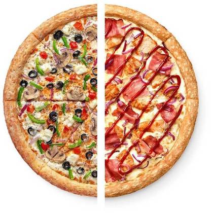 Half'n'half pizza