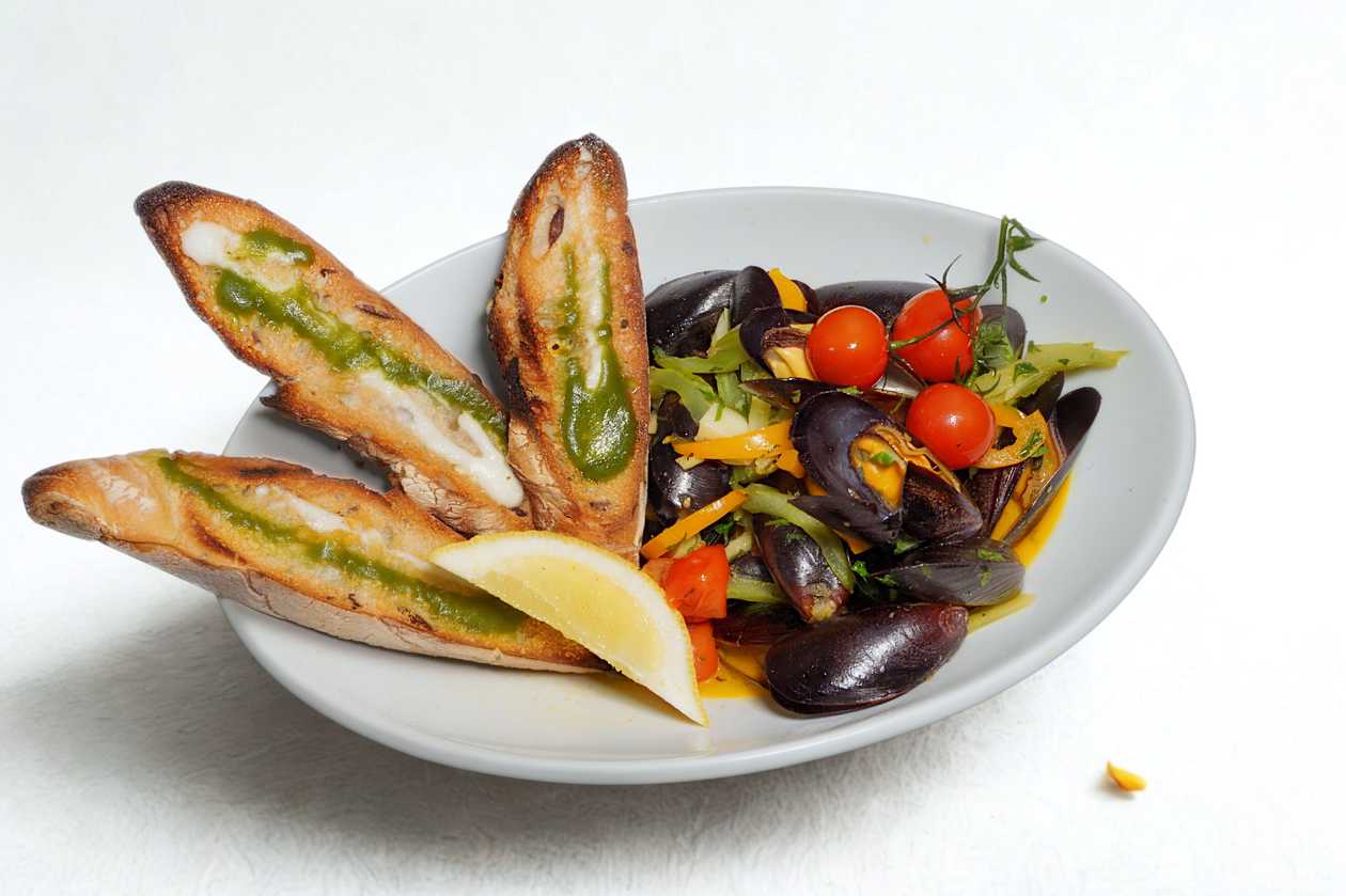 Mussels in Wine Sauce