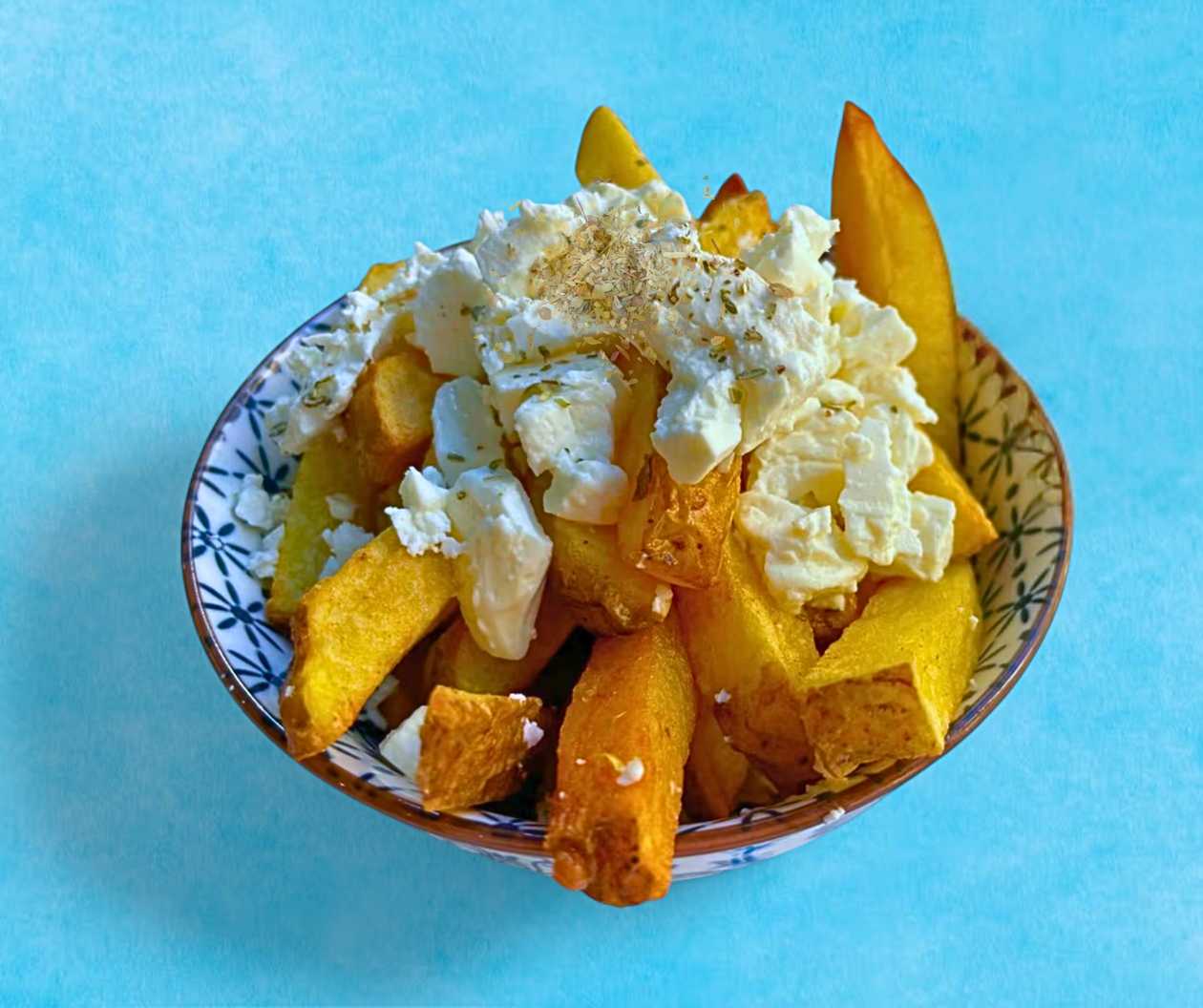 Hand Cut Fries with Feta & Oregano