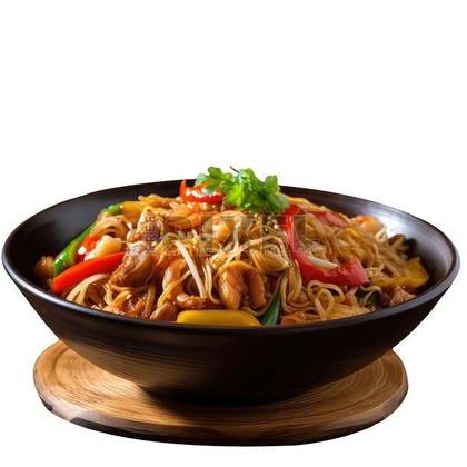 Assorted noodles in oyster sauce