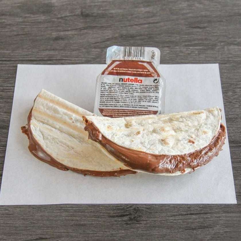Mini tacos de Nutella (2 unidades)