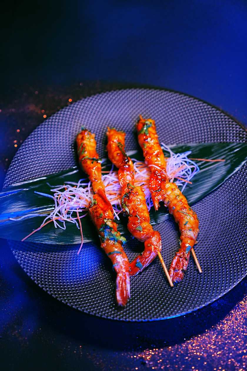 Chili Garlic Prawn Skewers (3 pcs)