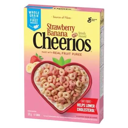 Cheerios cu căpșuni și banane