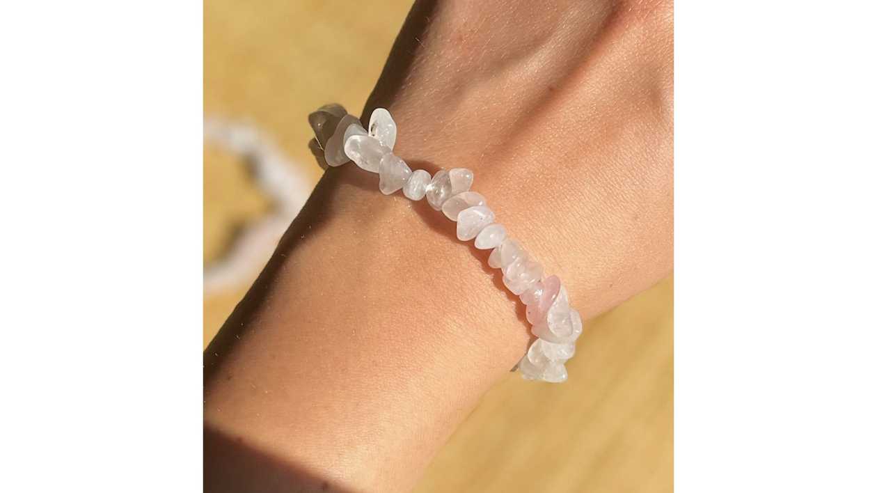 Rose Quartz Chips Bracelet