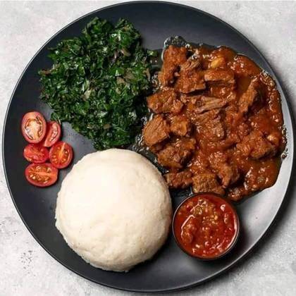 Ugali Beef Wet Fry