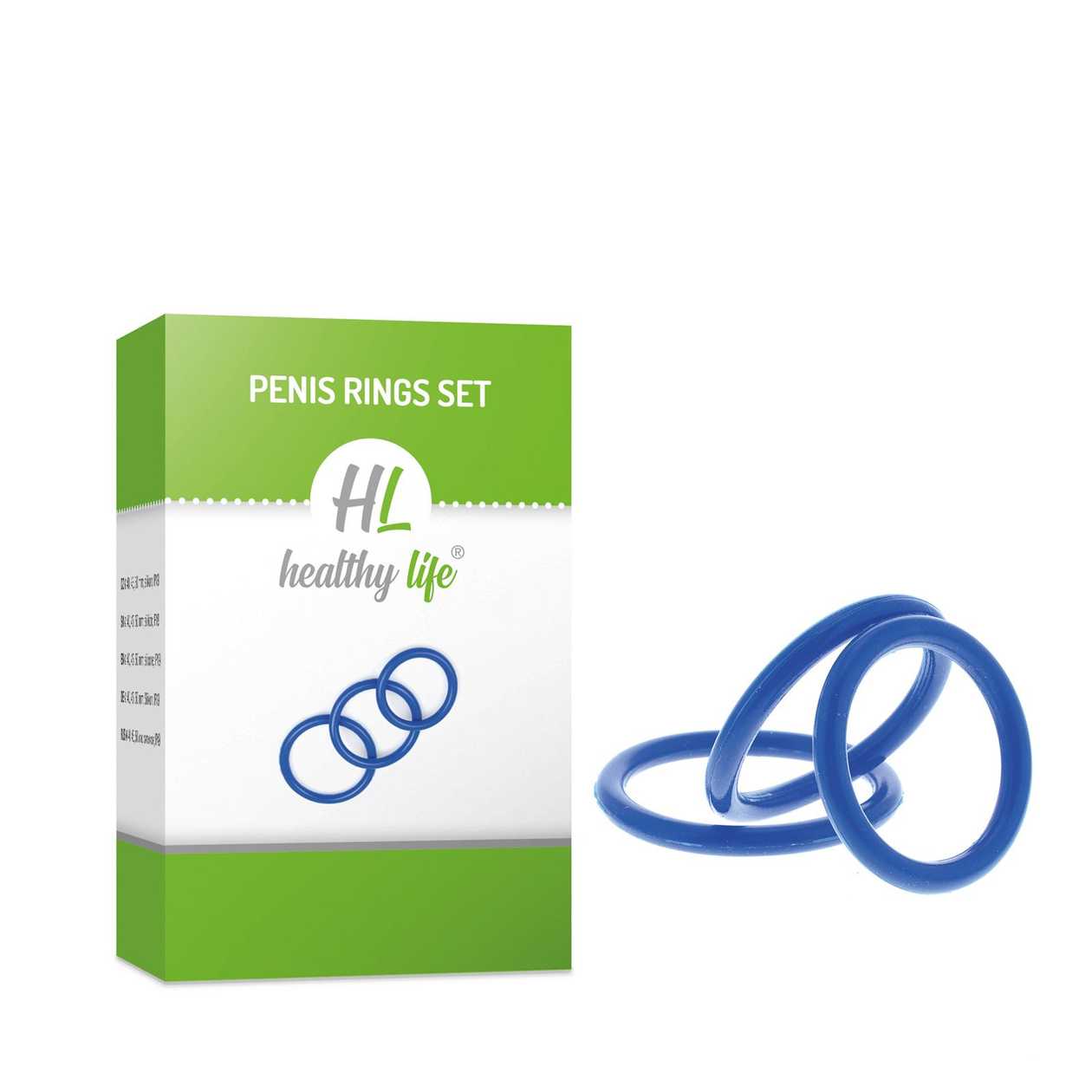 Erekční kroužky set - Mentor, modrá