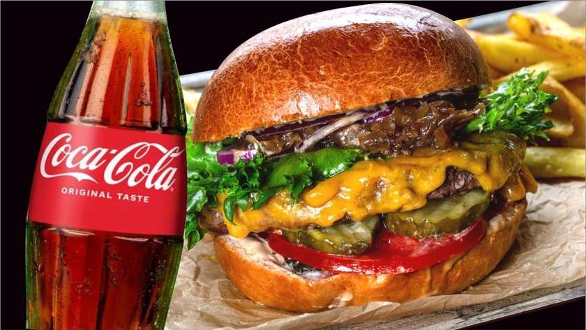 Large grilled burger à la Pelm + Coca-Cola 0.25L