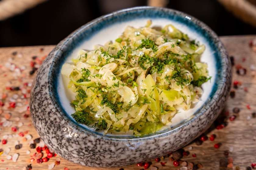 Fried Young Cabbage