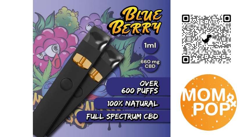 🆕 Plant of Life 66% CBD Vape, 1ml / Blueberry