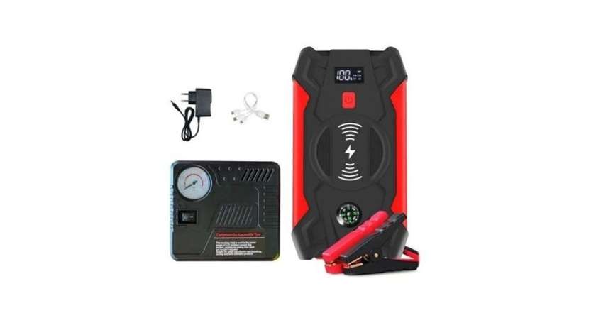 Andowl 26000mAh, car battery, jump starter, power bank, air compressor