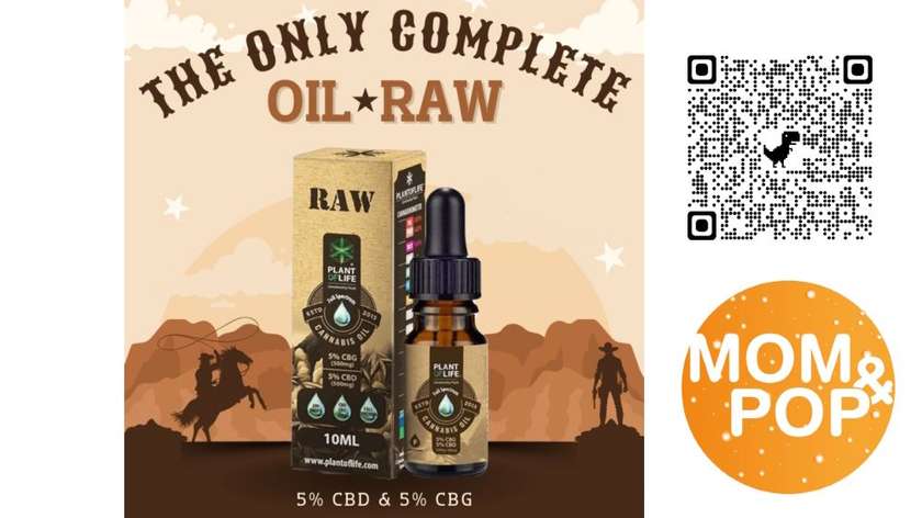 Plant Of Life RAW 5% CBD/5% CBG, 10ml