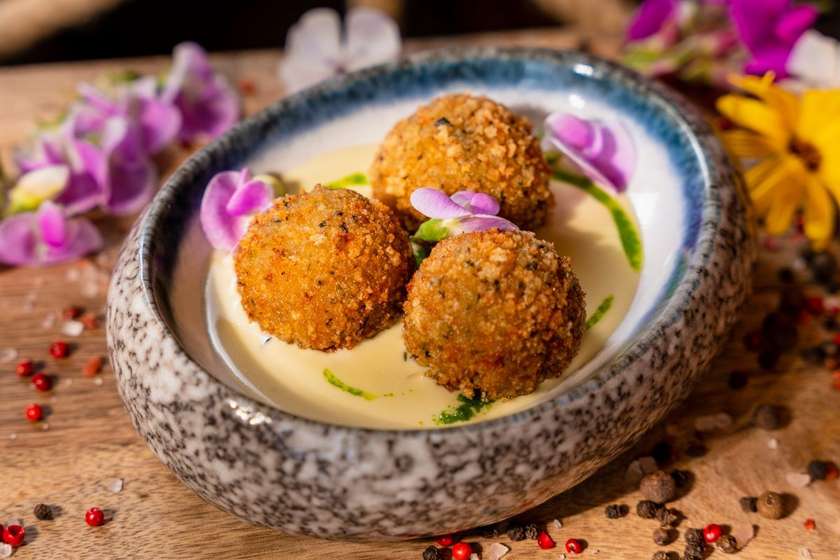 Arancini with Cheddar Cheese