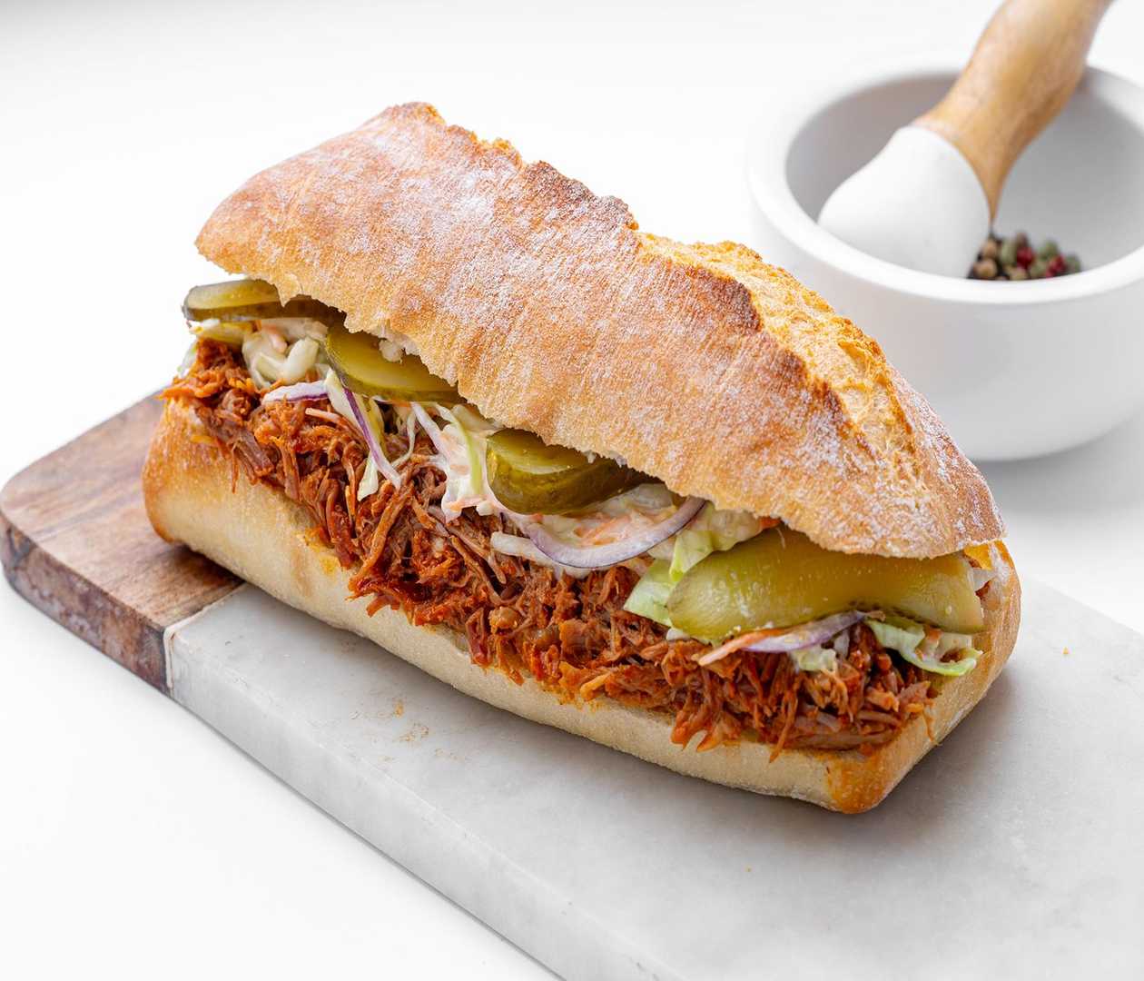 Pulled-Pork Sandwich