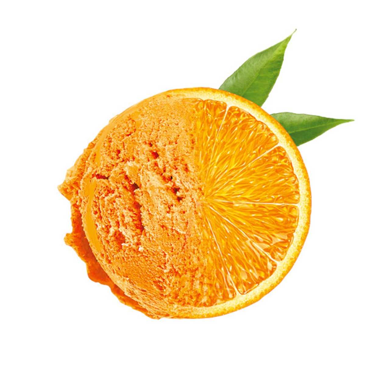 Tengerine ice cream (sorbet)