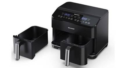 Sharp 8L Air fryer with double drawer and with touch control function