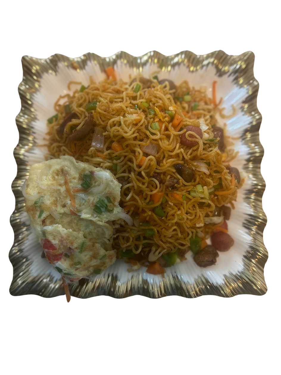 Noodles Assorted with Fried Egg