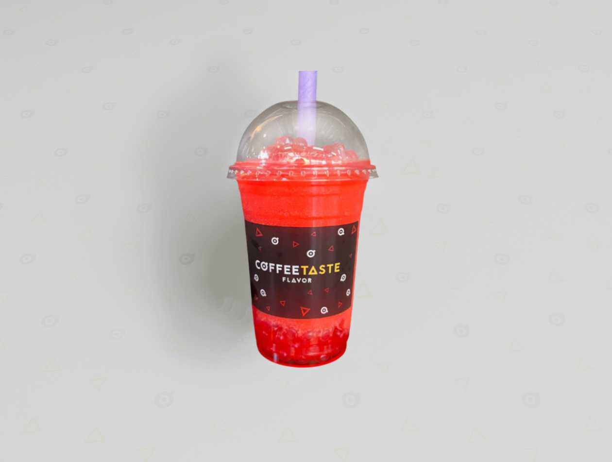 Strawberry Bubble Granita