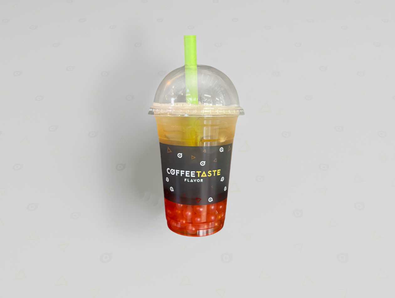Bubble Tea Watermelon Passion Fruit