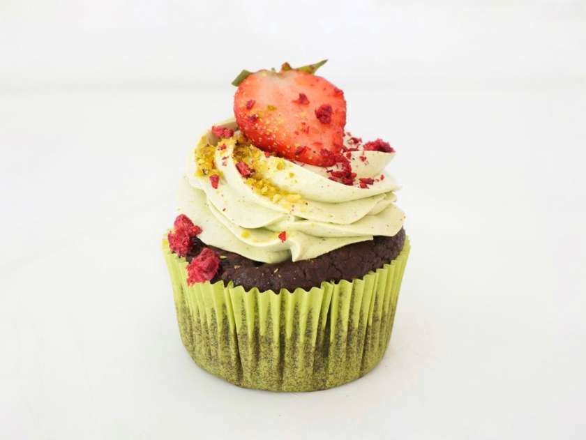 Vegan Pistachio Cupcake