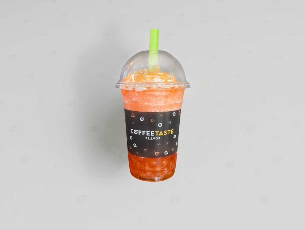 Bubble Tea Granita Pomegranate Mango