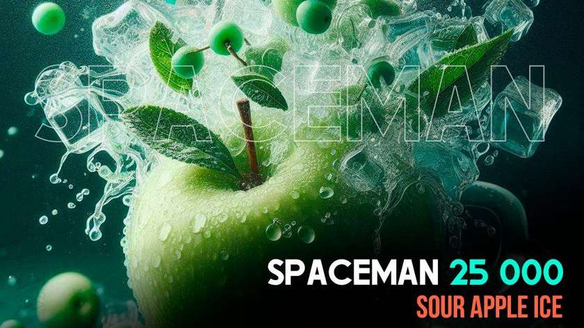 SPACEMAN Sour Apple Ice 25000