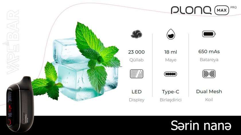 PLONQ Cool Mint 23000 Pro Max