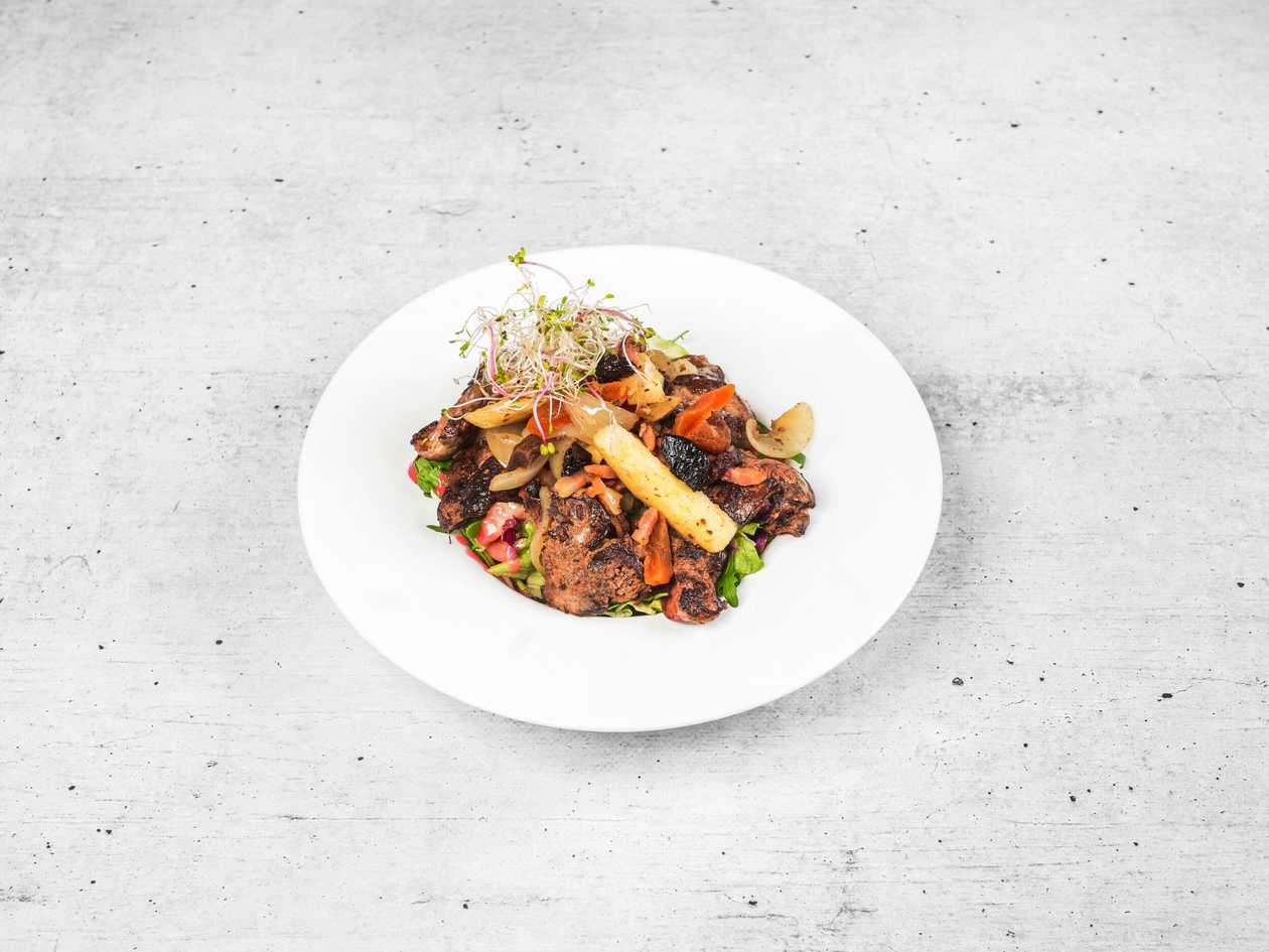 Chicken Livers with Raspberries